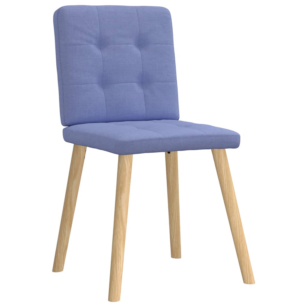 Sedie da Pranzo 2 pz Blu Jeans in Tessuto | homemem39