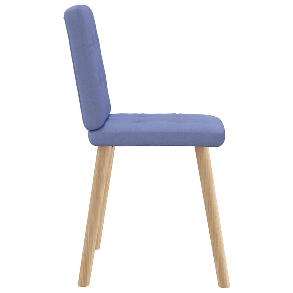 Sedie da Pranzo 2 pz Blu Jeans in Tessuto | homemem39