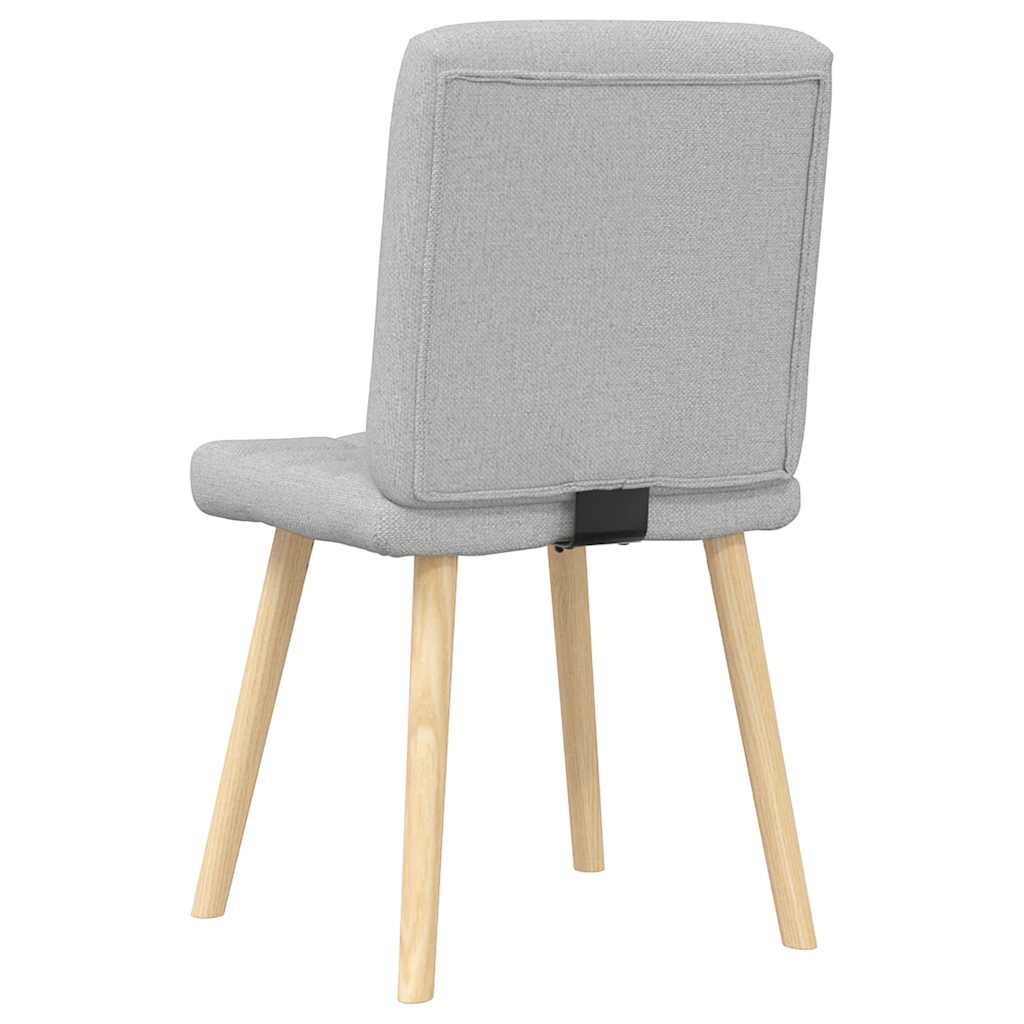 Sedie da Pranzo 2 pz Grigio Nuvola in Tessuto