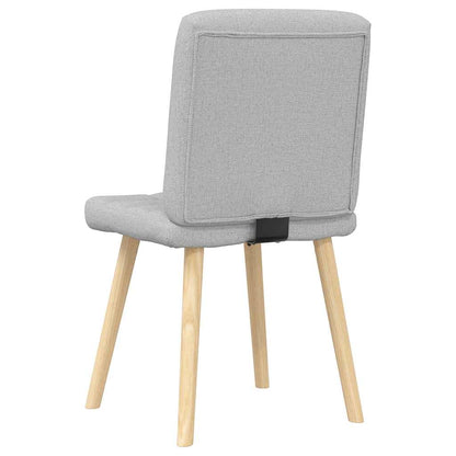 Sedie da Pranzo 2 pz Grigio Nuvola in Tessuto