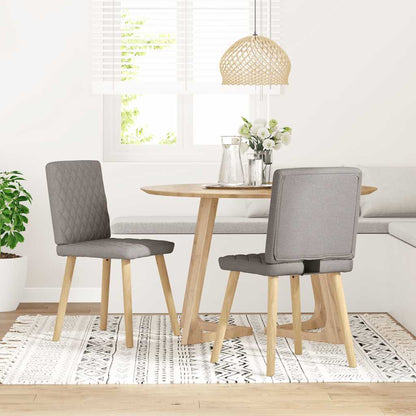 Sedie da Pranzo 2 pz Tortora in Tessuto | homemem39