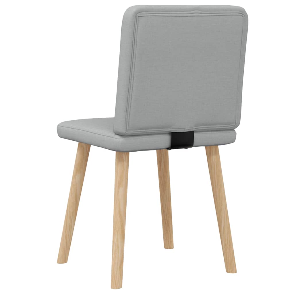 Sedie da Pranzo 2 pz Grigio Chiaro in Tessuto