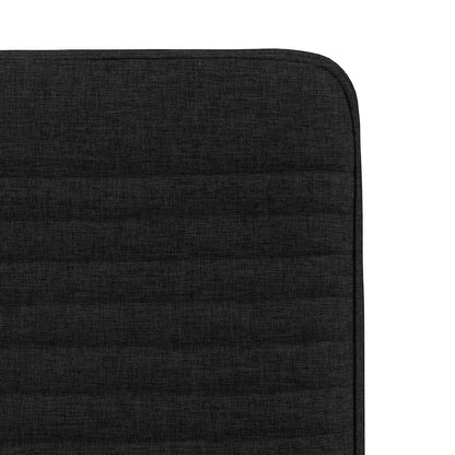 Sedie da Pranzo 2 pz Nere in Tessuto