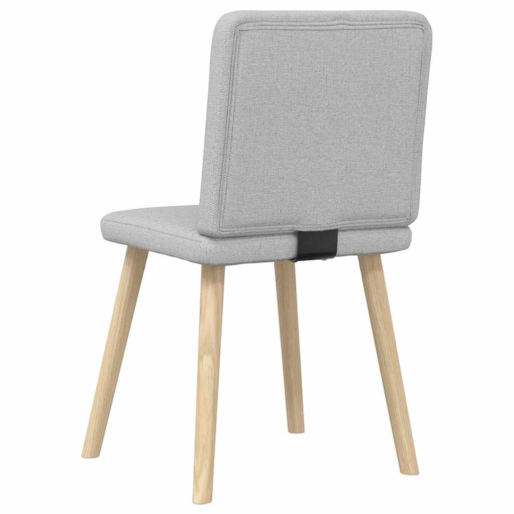 Sedie da Pranzo 2 pz Grigio Nuvola in Tessuto