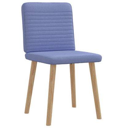 Sedie da Pranzo 2 pz Blu Jeans in Tessuto