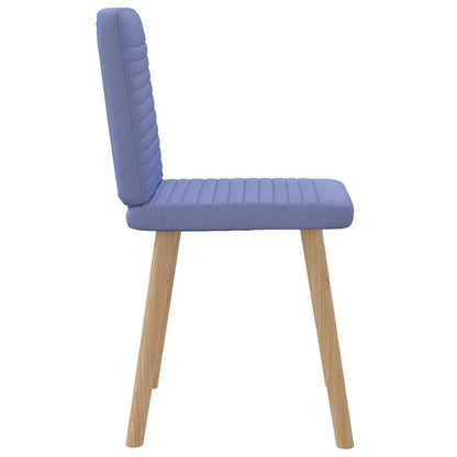 Sedie da Pranzo 2 pz Blu Jeans in Tessuto
