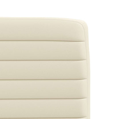 Sedie da Pranzo 2 pz Crema in Similpelle