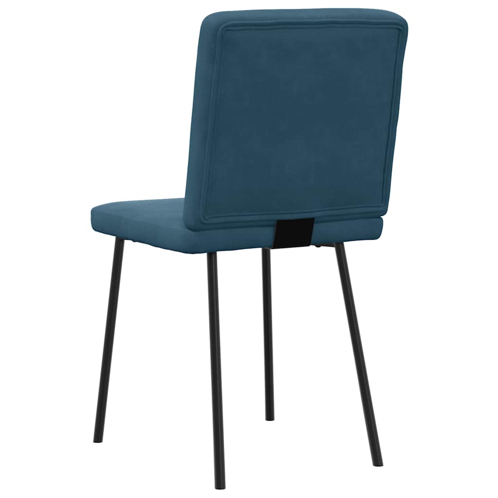 Sedie da Pranzo 2 pz Blu in Velluto | homemem39