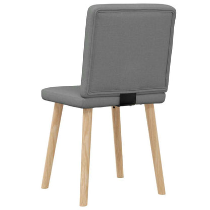 Sedie da Pranzo 2 pz Grigio Scuro in Tessuto | homemem39