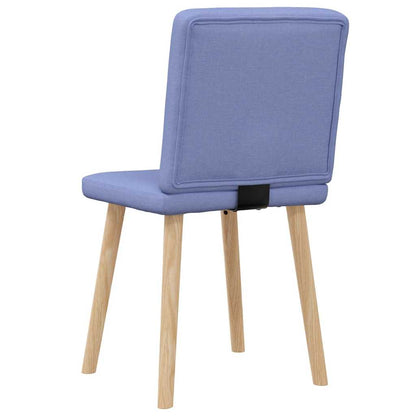 Sedie da Pranzo 2 pz Blu Jeans in Tessuto | homemem39