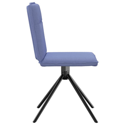 Sedie da Pranzo 2 pz Blu Jeans in Tessuto | homemem39