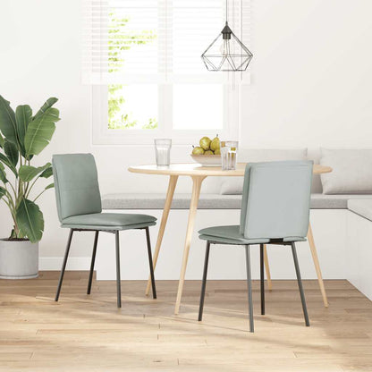 Sedie da Pranzo 2 pz Grigio Chiaro in Velluto | homemem39