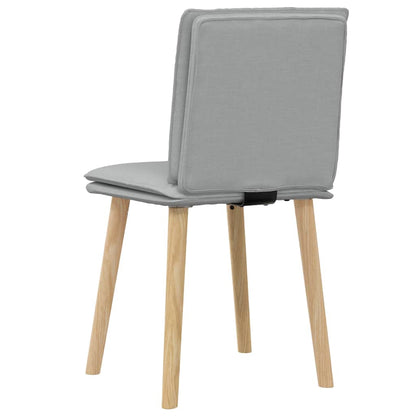 Sedie da Pranzo 2 pz Grigio Chiaro in Tessuto