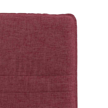Sedie da Pranzo 2 pz Rosso Vino in Tessuto