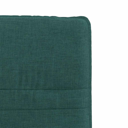 Sedie da Pranzo 2 pz Verde Scuro in Tessuto