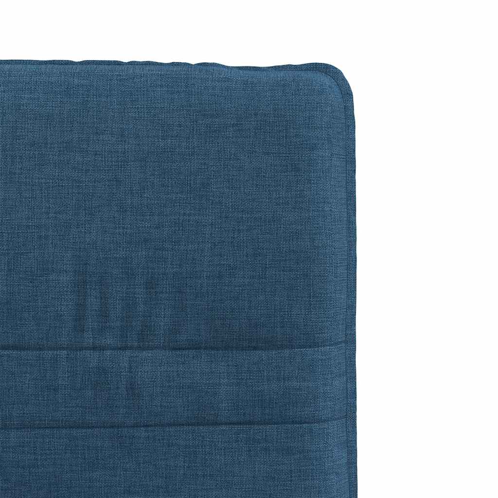 Sedie da Pranzo 2 pz Blu in Tessuto