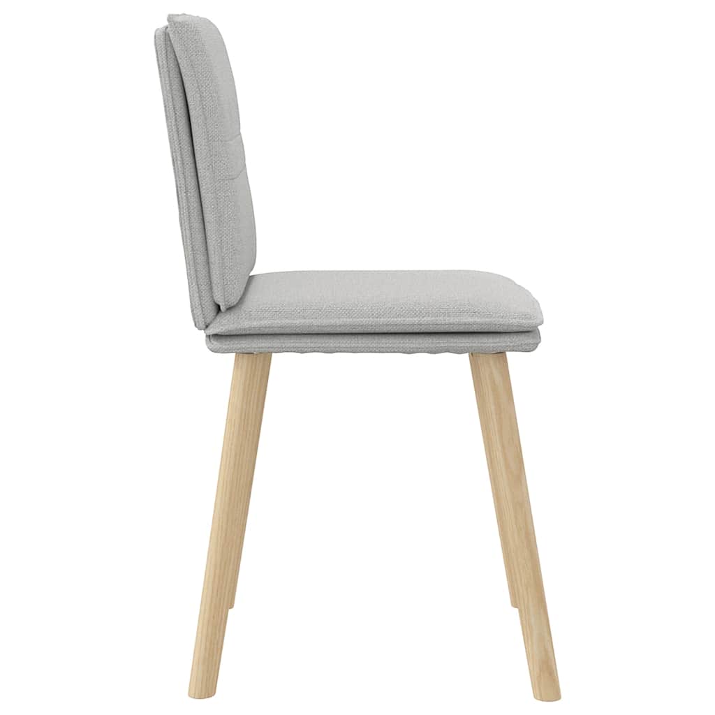 Sedie da Pranzo 2 pz Grigio Nuvola in Tessuto