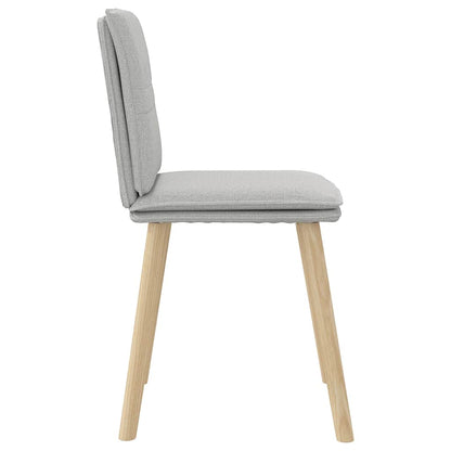 Sedie da Pranzo 2 pz Grigio Nuvola in Tessuto