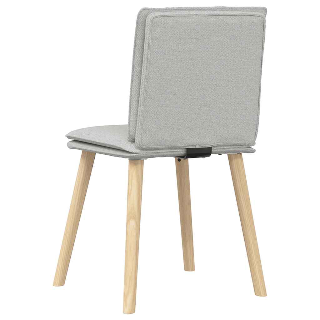 Sedie da Pranzo 2 pz Grigio Nuvola in Tessuto