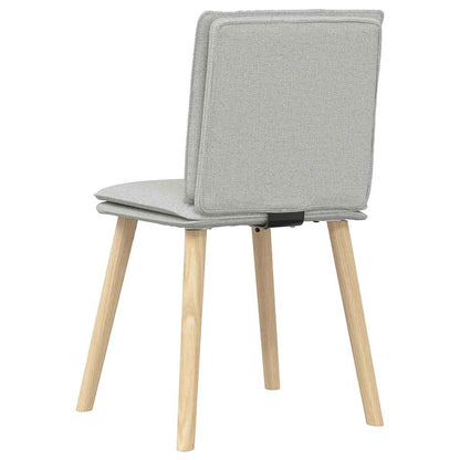 Sedie da Pranzo 2 pz Grigio Nuvola in Tessuto