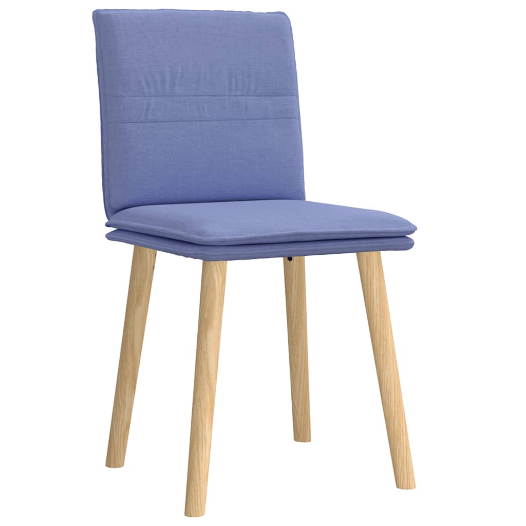 Sedie da Pranzo 2 pz Blu Jeans in Tessuto