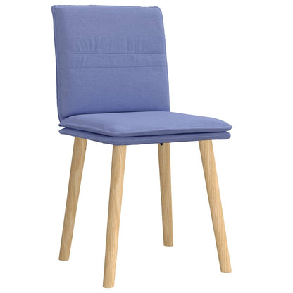 Sedie da Pranzo 2 pz Blu Jeans in Tessuto