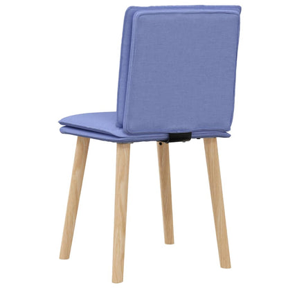Sedie da Pranzo 2 pz Blu Jeans in Tessuto