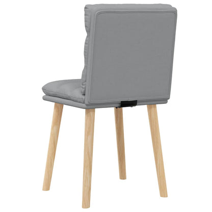 Sedie da Pranzo 2 pz Grigio Chiaro in Tessuto