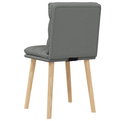 Sedie da Pranzo 2 pz Grigio Scuro in Tessuto
