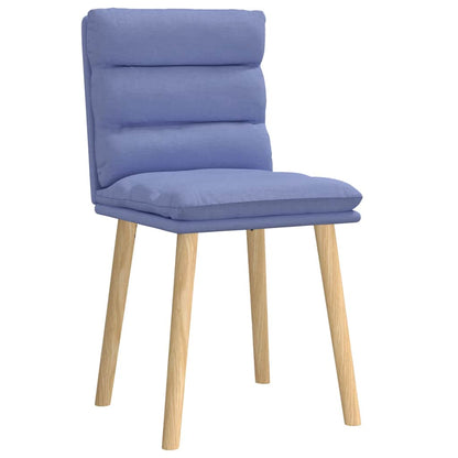 Sedie da Pranzo 2 pz Blu Jeans in Tessuto