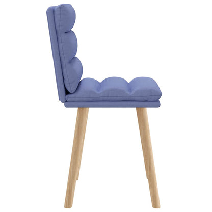 Sedie da Pranzo 2 pz Blu Jeans in Tessuto