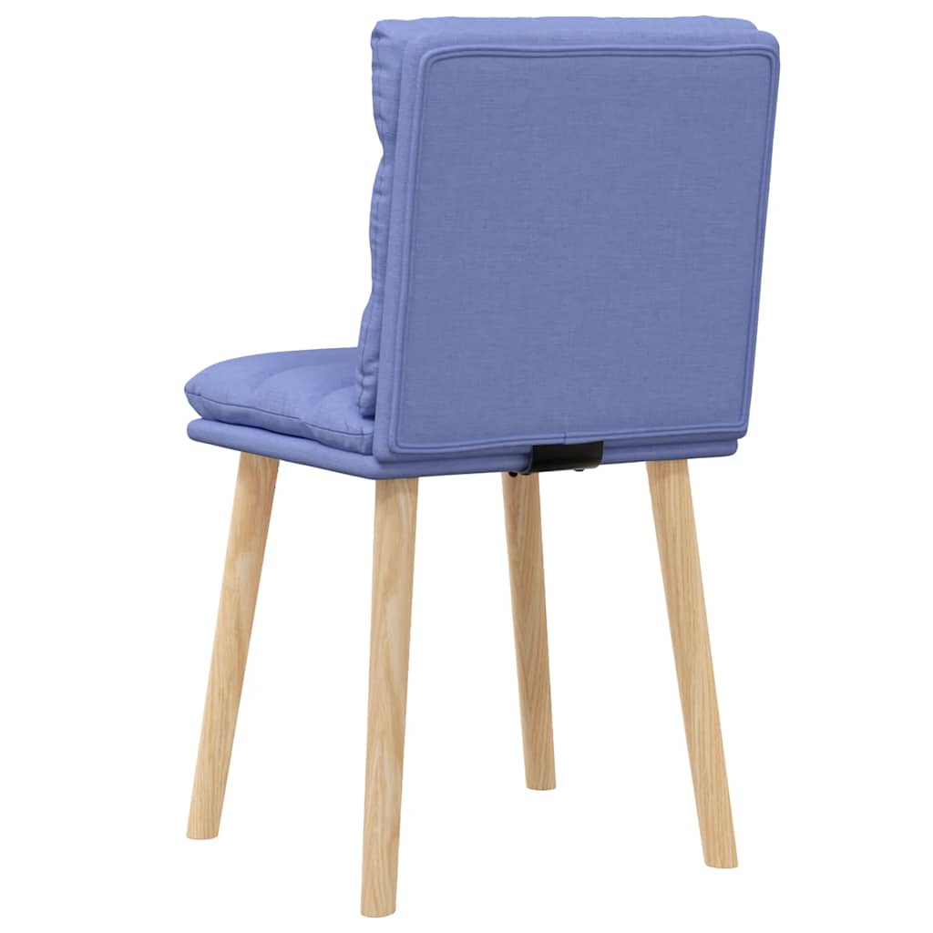 Sedie da Pranzo 2 pz Blu Jeans in Tessuto