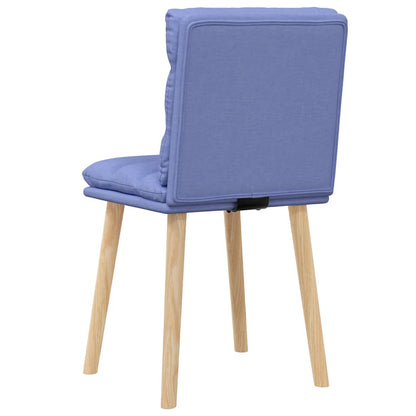 Sedie da Pranzo 2 pz Blu Jeans in Tessuto