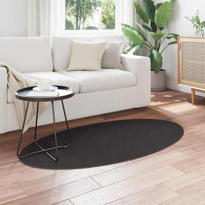 Tappeto HUARTE Antracite 80 x 150 cm 100% Poliestere