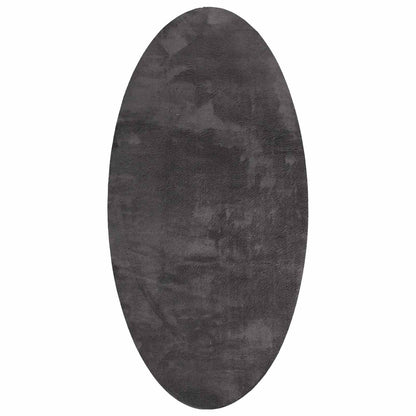 Tappeto HUARTE Antracite 80 x 150 cm 100% Poliestere