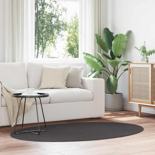 Tappeto HUARTE Antracite 100 x 200 cm 100% Poliestere