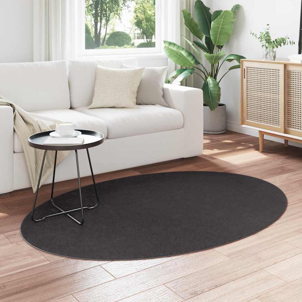 Tappeto HUARTE Antracite 170 x 120 cm 100% Poliestere