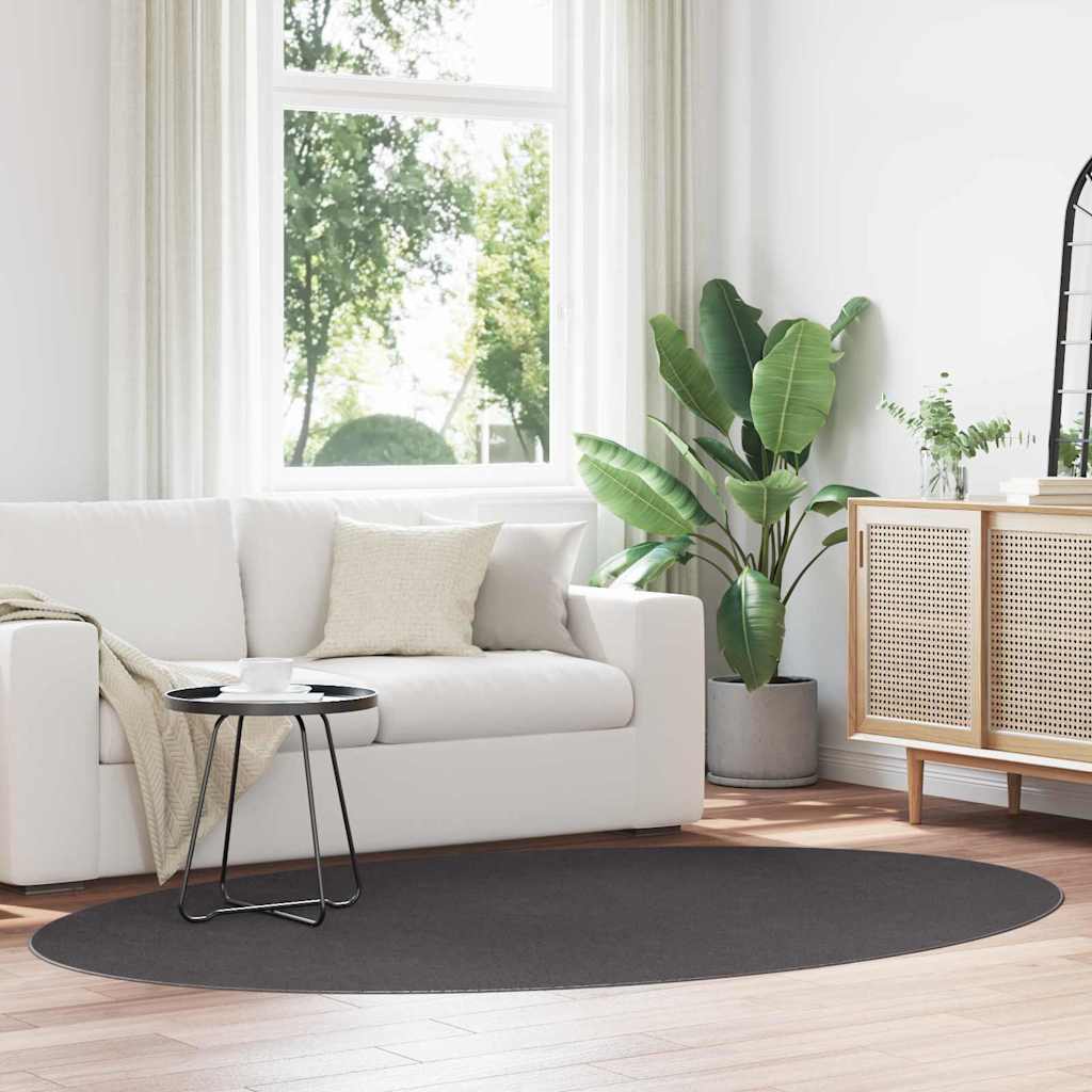 Tappeto HUARTE Antracite 230 x 160 cm 100% Poliestere