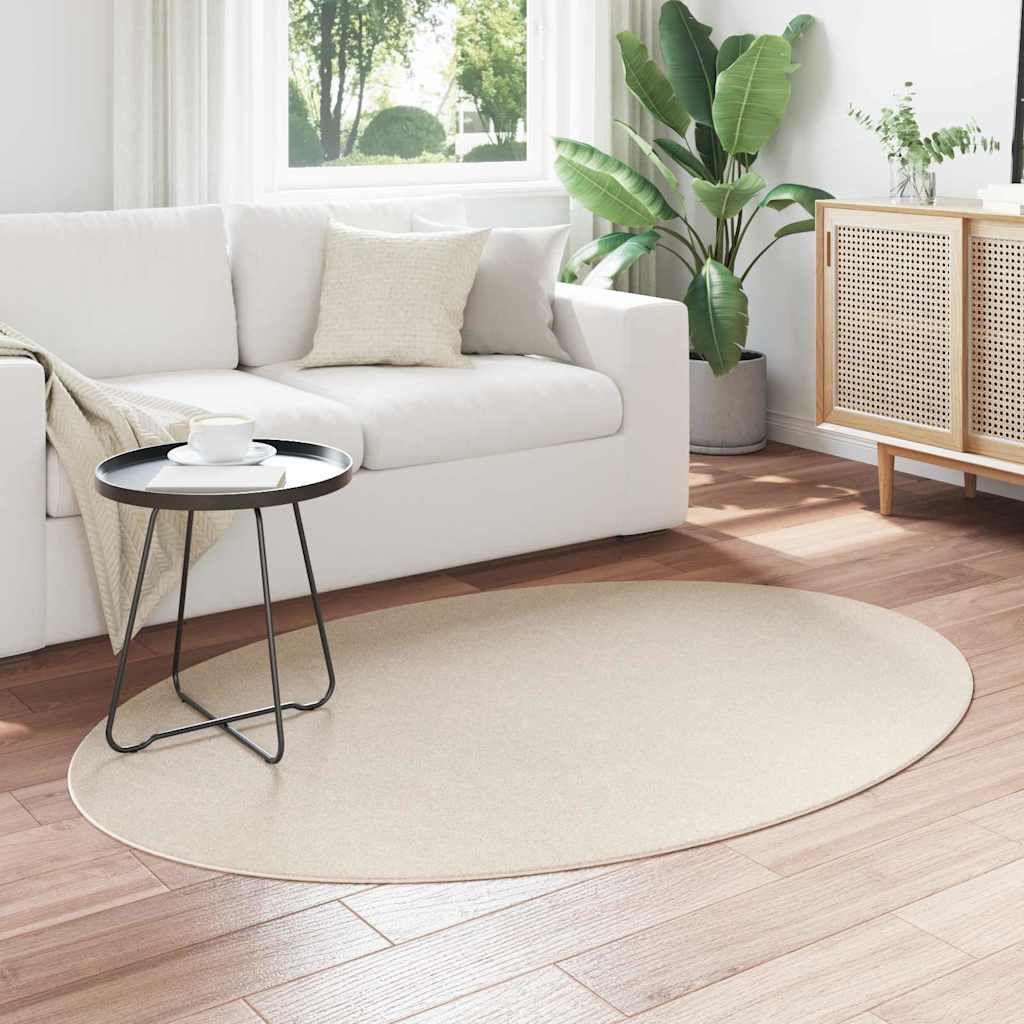 Tappeti per area Ovale HUARTE Beige 120 x 170 cm | homemem39