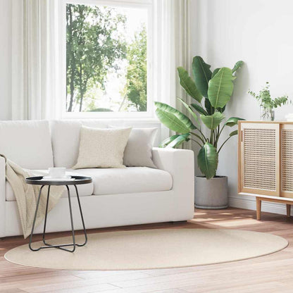 Tappeti per area Ovale HUARTE Beige 140 x 200 cm