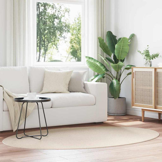 Tappeti per area Ovale HUARTE Beige 140 x 200 cm