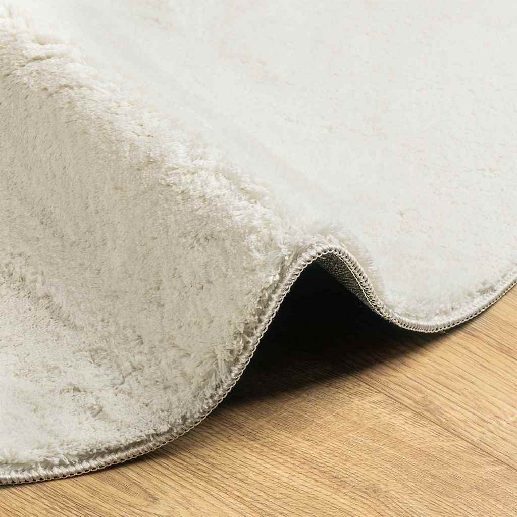 Tappeti per area Ovale HUARTE Crema 100 x 200 cm | homemem39