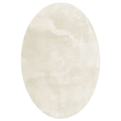 Tappeti per area Ovale HUARTE Crema 120 x 170 cm | homemem39