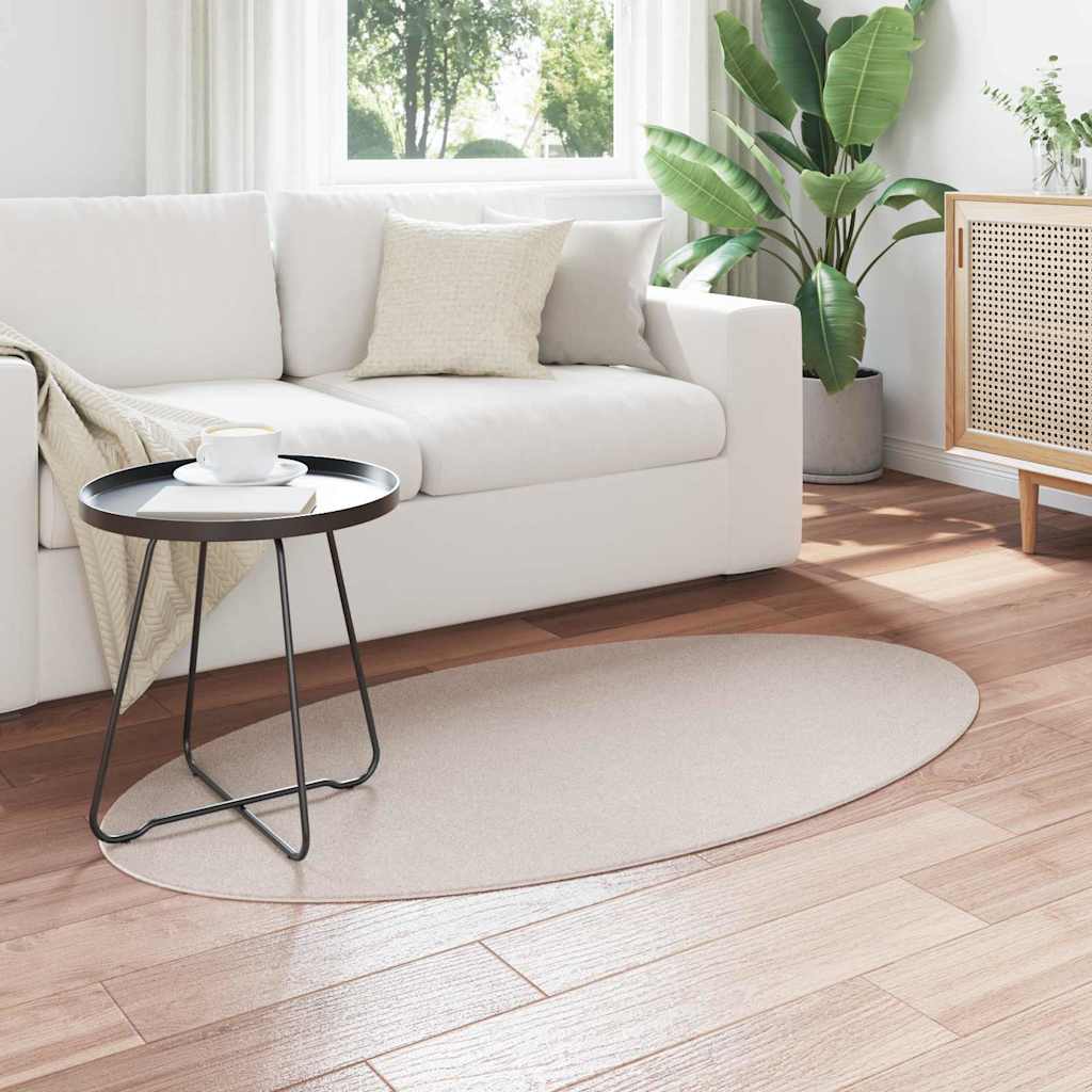 Tappeti per area Ovale HUARTE Sabbia 80 x 150 cm | homemem39