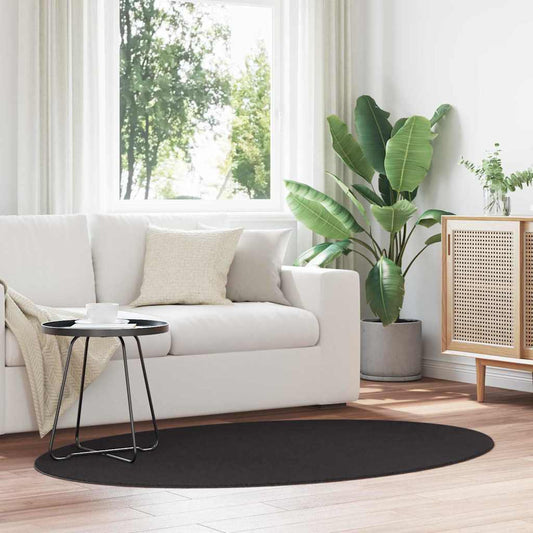 Tappeto HUARTE Nero 100 x 200 cm 100% Poliestere