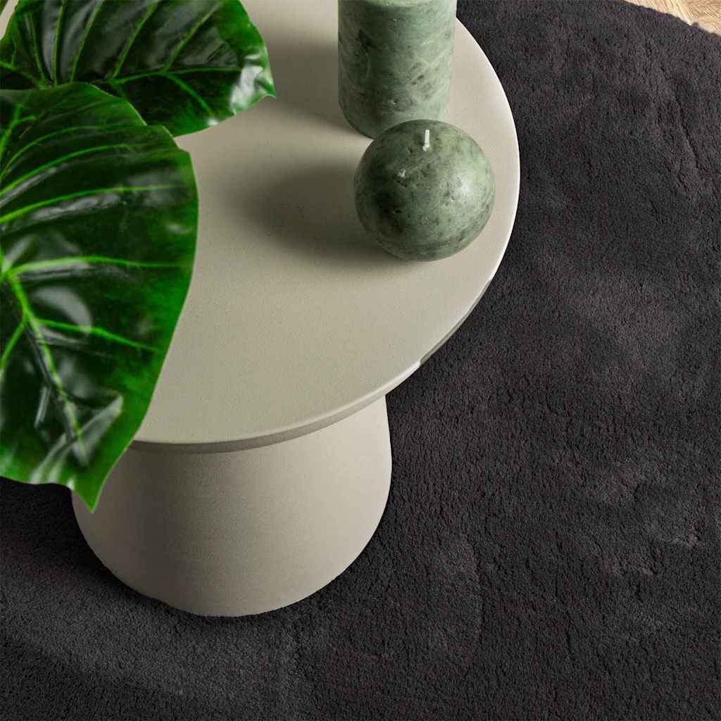Tappeto HUARTE Nero 80 x 150 cm Poliestere | homemem39