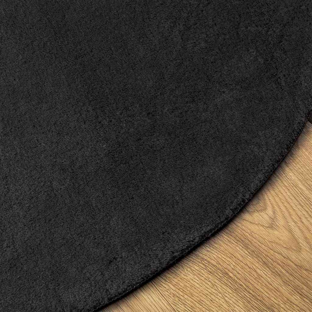 Tappeto HUARTE Nero 80 x 150 cm Poliestere | homemem39