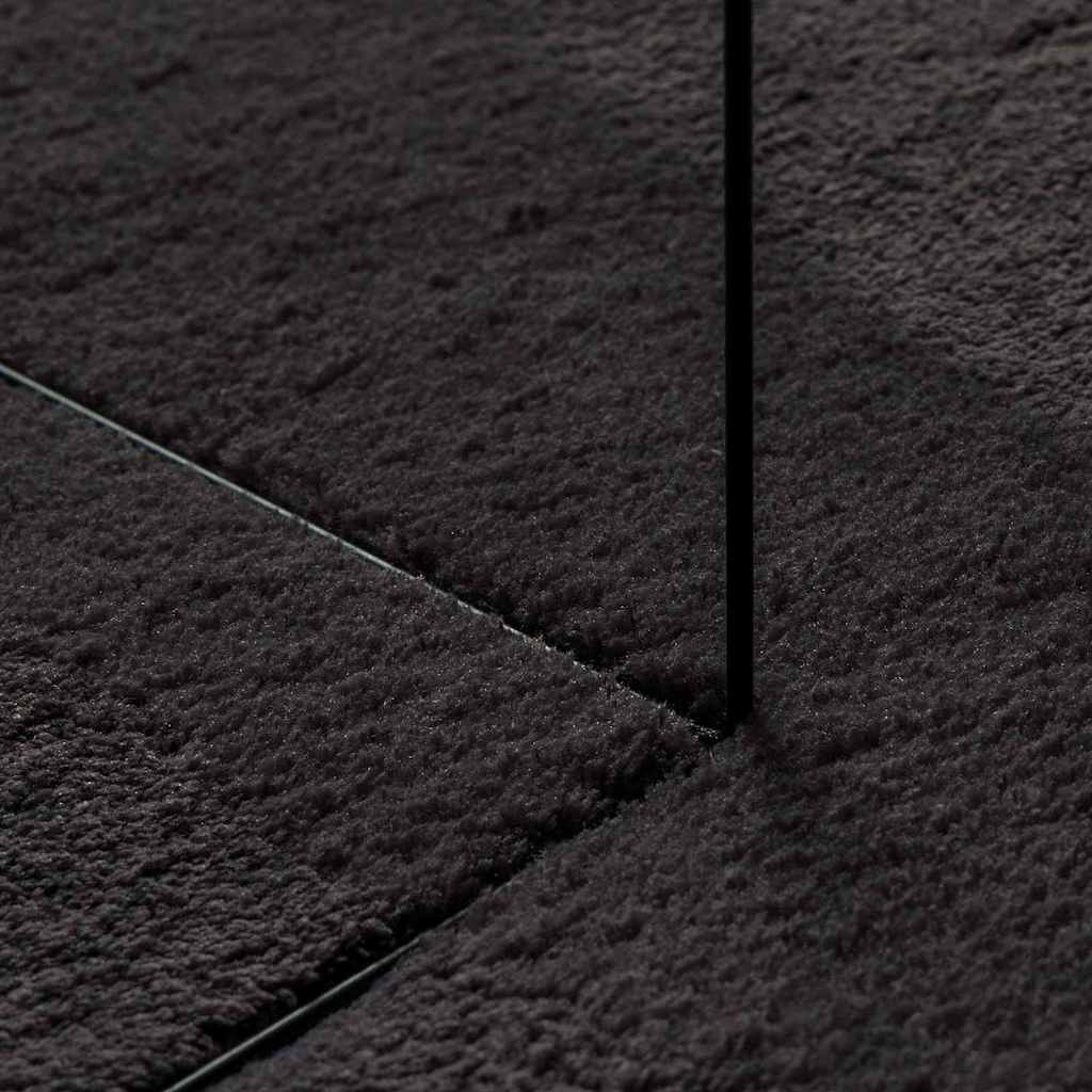 Tappeto HUARTE Nero 80 x 150 cm Poliestere | homemem39