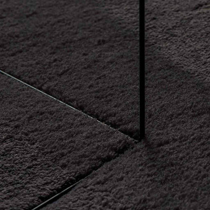 Tappeto HUARTE Nero 80 x 150 cm Poliestere | homemem39