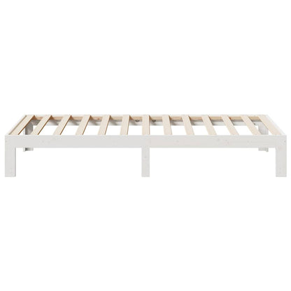 Giroletto senza Materasso Bianco 90x200 cm Legno Massello Pino - homemem39